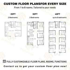 Australian Granny Flat 4 Bedroom Hurricane Proof Maisons modulaires Petite maison avec cuisine Salle de bain Cabines de <span class=keywords><strong>douche</strong></span> Maison - Product Image 6