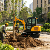 Mini-excavatrice fabriquée en Chine pour l'exportation, conforme aux normes internationales