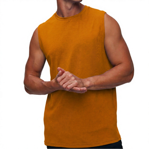 Débardeurs pour hommes en coton/fibre de bambou respirant, légers, sans manches, pour la gym, séchage rapide, vêtements de sport décontractés - Product Image 6