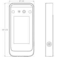 Sistema Linux con IA, Reconocimiento Facial Dinámico, SDK y Software Gratuitos, Escáner de Código QR, Control de Acceso RFID para Puerta, Wifi