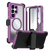 Protection intégrale du corps 360° Étui de protection robuste résistant aux chocs Étui magnétique pour téléphone pour Samsung Galaxy S24 Ultra