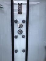 Cabine de douche simple et luxueux, nouveau meuble de douche avec panneau central en verre
