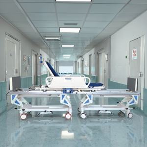 Алюминиевая холоднокатаная стальная современная транспортная каталка, складная, регулируемая, прочная, для больниц, операционных, школ, отелей - Product Image 3