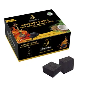 slow-burning jadebird new high quality cheap shisha hookah activated bulk rice husk charcoal bbq powder