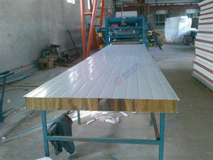 EPS 샌드위치 지붕 벽 패널 생산 라인 중국산 고품질 타일 제조 기계 - Product Image 3