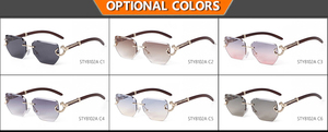 Gafas de Sol STORY STY8102A Sin Montura, <span class=keywords><strong>Lentes</strong></span> con Corte de Diamante de Diseño, Gafas de Sol Poligonales de Moda <span class=keywords><strong>para</strong></span> <span class=keywords><strong>Hombre</strong></span> y Mujer - Product Image 6