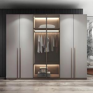 Lusso SS304 <span class=keywords><strong>armadio</strong></span> in acciaio inox resistenza alle alte Temperature Texture metallica lusso moderni armadi <span class=keywords><strong>e</strong></span> armadi - Product Image 1