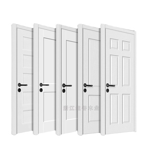Bán Buôn Thời Trang Phong Cách Hiện Đại Nội Thất Chất Lượng Cao Bề Mặt Đơn Giản Cổ Điển Trắng Primed Cửa - Product Image 4