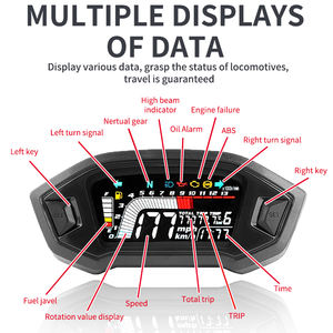Parti Modificate Universali di Alta Qualità per Moto Contachilometri Elettronico Digitale 12V con Display LCD VA HD - Product Image 5