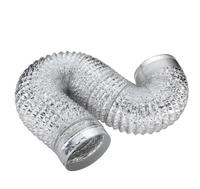 Tuyau d'extraction flexible industriel en acier et aluminium résistant aux hautes températures, extensible, pour hotte de cuisine domestique