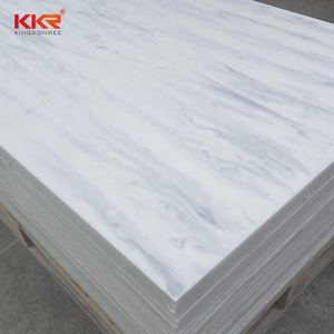 10mm 12mm 15mm 20mm 30mm Corians Marble Look Calacatta人工石英スラブ固体表面Shaeet for Countertop - Product Image 5