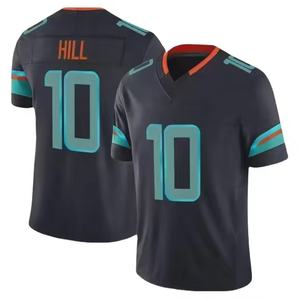 Nuevo Jersey de Fútbol Americano del Equipo de Miami 2025, Jersey 1 Tagovailoa y 17 Waddle con Logotipo - Product Image 4