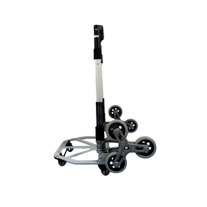 6 ruedas de aluminio portátil arriba escalera escalada plegable <span class=keywords><strong>Carro</strong></span> de mano plegable - Product Image 3