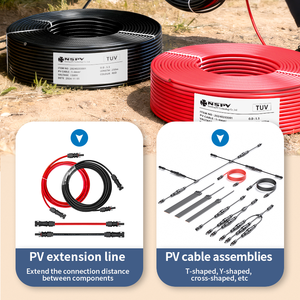 Cable Solar DC Rojo Trenzado H1Z2Z2-K de 4mm² 1500V 12AWG IP68 Resistente a los Rayos UV, Cable Fotovoltaico con Doble Aislamiento XLPE para Uso en Energía - Product Image 5