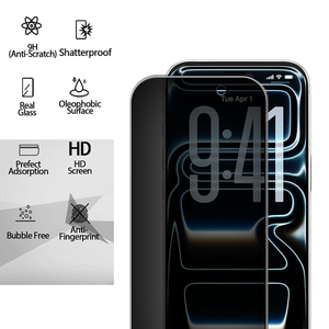 Protector de <span class=keywords><strong>Pantalla</strong></span> de Vidrio Templado Personalizado OEM de 28 Grados Anti-Espía, Privacidad 9H 2.5D Anti-Rayones para iPhone 17 18 Pro Max Fold - Product Image 2