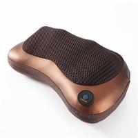 Bantal Pijat Shiatsu Elektrik 3D untuk Leher, Bahu, Punggung, Mobil, Rumah, dengan Rotasi dan Pemanas Inframerah