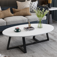 Table basse moderne de luxe YQ Forever, plateau rond en marbre, pieds en métal, mobilier de salon