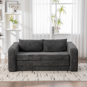 Sofá Cama Doble Moderno y Ecológico con Reposabrazos Reversibles y Colchón sin Estructura para Salas de Estar, Exteriores y Habitaciones de Invitados - Product Image 2