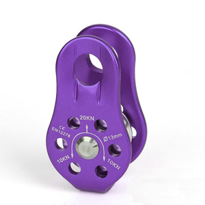LFEDC Poleas Giratorias de Alta Resistencia para Escalada, Equipo de Supervivencia al Aire Libre, Cuerda Fija Única para Montañismo, Kit de Rappel - Product Image 6