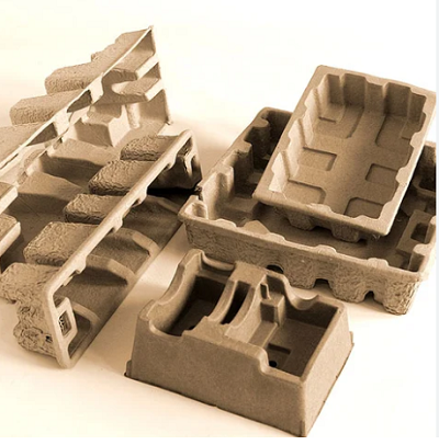 Hanwell Eco Friendly Recycled OEM Molded Pulp Packaging Tray for Electronics Products