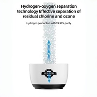 Botella de Agua Hidrogenada Recargable USB Tipo-C, Generador Portátil de Agua Hidrogenada, Vaso Ionizador por Electrólisis SPE PEM, 450 ml, Tritán de Grado Alimenticio