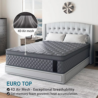 Matelas hybride en mousse à mémoire de forme, respirant, confortable, mousse de soutien haute densité, soulagement de la pression, écologique, usage hôtelier, 10 ans