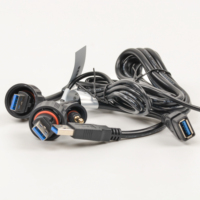 Câble de transmission de données d'extension de connecteur mâle à USB à 9 broches de haute qualité pour équipement de télécommunication à onduleur solaire