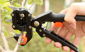 Kit d'outils de greffage de jardin pour arbres fruitiers 2-<span class=keywords><strong>en</strong></span>-1 <span class=keywords><strong>V</strong></span> Omega et U-Graft Sécateur de branches Sécateur de plantes d'élagage - Product Image 4