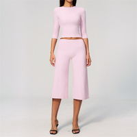 Ensemble de sport pour femmes Jiubaju, vêtements de sport, survêtement de gym, leggings, ensemble de yoga, tenue d'entraînement 2 pièces