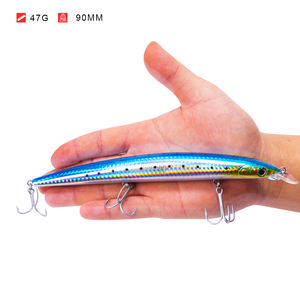 Leurre dur de pêche à la truite, poisson dansant japonais, nageant, appât artificiel, eau salée, eau douce, truite, leurre dur à descente lente, minnow - Product Image 2