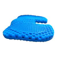 Coussin de siège en gel alvéolé pour soulager la pression et la douleur, pour chaise de bureau, voiture, fauteuil roulant, avec design respirant et rafraîchissant