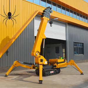 Polipasto de motor de 3 toneladas, obras de construcción, Mini grúa Araña, grúa sobre orugas con estabilizador telescópico hidráulico, grúas pequeñas - Product Image 3