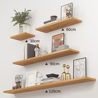 Étagères en bois flottantes de style ferme ensemble d'étagères murales en bois fixées au mur pour salle de bain cuisine salon pour tenture murale