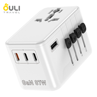 Prise multi-prises Super Power Multi Plug Adaptateur de voyage universel Chargement rapide universel international avec USB et Type-C