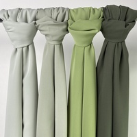 Nouveau Voile Long en Soie de Médine Couleur Unie, Châle Élégant pour Femme Musulmane, Idéal pour l'Été 2026