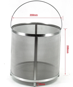 Laboratorio y procesamiento de alimentos Filtro de cesta de filtro de malla tejida de acero inoxidable SUS 316L - Product Image 1