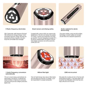 Ems Heimgebrauch LED-Lichttherapie-Maschine Gesichts massage gerät RF Hochfrequenz gerät Hautpflege Lifting Straffung Schönheits instrument
