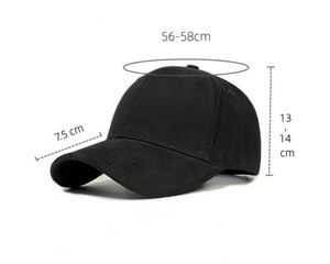 Casquette de baseball unisexe en coton à 6 panneaux, broderie personnalisée, motif uni, casquettes pour papa, pour le sport et un usage décontracté - Product Image 4