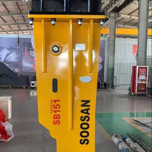Martillo hidráulico SOOSAN SB 151 tipo caja adecuado para excavadoras pesadas con peso de portador 40-55 toneladas para trabajos de demolición - Product Image 1