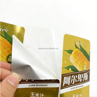 Étiquette adhésive en film de papier OPP PET imperméable de haute qualité pour l'emballage alimentaire des bouteilles