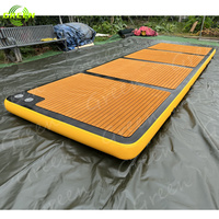 Quais flottants fournisseurs quai pour bateau gonflable 10 personnes piscine gonflable île flottante plate-forme de quai flottant