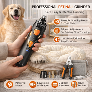 Kit <span class=keywords><strong>de</strong></span> Cortaúñas Eléctrico <span class=keywords><strong>para</strong></span> <span class=keywords><strong>Perros</strong></span> <span class=keywords><strong>de</strong></span> 2 Velocidades con Luz LED, Cortaúñas Silencioso <span class=keywords><strong>para</strong></span> <span class=keywords><strong>Perros</strong></span> Pequeños y Grandes - Product Image 2