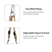 Columpio de Skateboard Moderno Ropecube, Juguete de Entrenamiento Sensorial para Interiores/Exteriores, para Sala de Estar y Patio