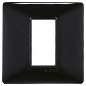 Vimar Black Wall <b>Switch</b> Plate 13x8x0.9 Cm Single Gang Modern Design - Product Image 1