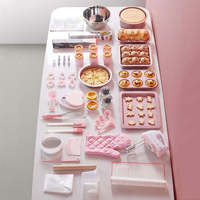 Juego de Utensilios para Hornear para Principiantes, Molde para Hornear en Horno para Muffins, Tostadas, Galletas, Pasteles, Pan y Pizza, Caja de 25 Piezas