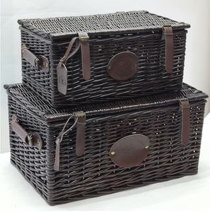 Cesto da Picnic Vuoto in <span class=keywords><strong>Vimini</strong></span> JY, Contenitore in Rattan <span class=keywords><strong>di</strong></span> Salice, Scatola Portaoggetti in <span class=keywords><strong>Vimini</strong></span>, Cesto Regalo <span class=keywords><strong>con</strong></span> <span class=keywords><strong>Coperchio</strong></span> - Product Image 6