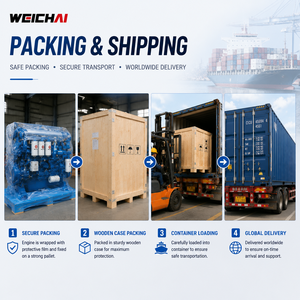 Moteur de propulsion marine Weichai WP6 Series WP6C150-15, 150 CV, 1500 tr/min, 6 cylindres, <span class=keywords><strong>4</strong></span> temps, moteur diesel pour bateaux de passagers - Product Image 3