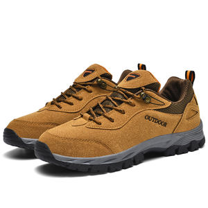 <span class=keywords><strong>Botas</strong></span> de senderismo de talla grande para hombre y <span class=keywords><strong>mujer</strong></span>, calzado antideslizante para escalada, Zapatillas de piel cálida negra para senderismo - Product Image 2