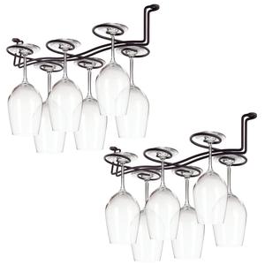 2 Pack <strong>Under</strong> <strong>Cabinet</strong> Stemware <strong>Rack</strong> <strong>Wine</strong> Glass Hanger <strong>Rack</strong> Wire Holder <strong>Storage</strong> for <strong>Cabinet</strong> Kitchen Bar - Product Image 1