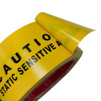 ALLESD Jaune ESD Ruban d'avertissement antistatique Ruban d'identification chinois ou anglais Zone de protection Ruban de sol en PVC